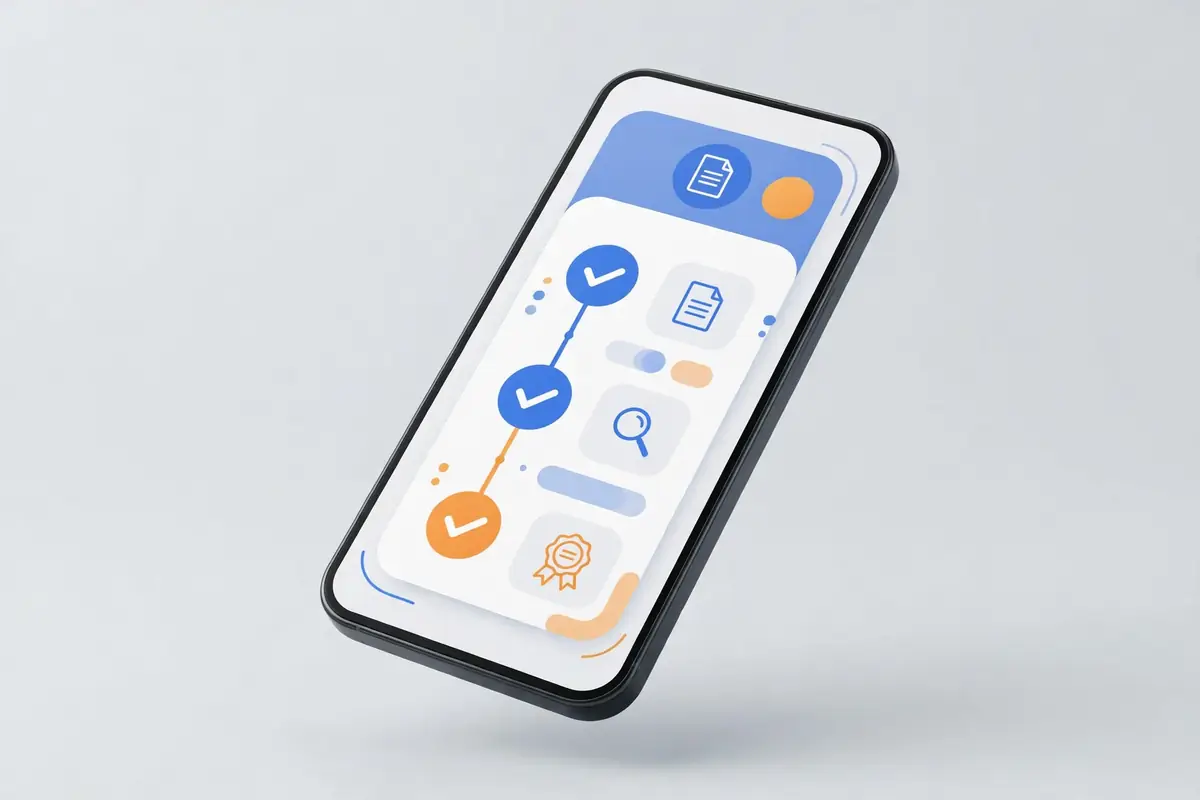 Track your permit on your phone — filed, in review, issued