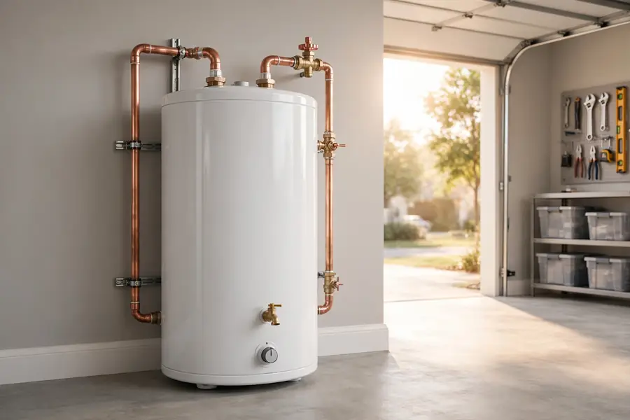 New water heater installation